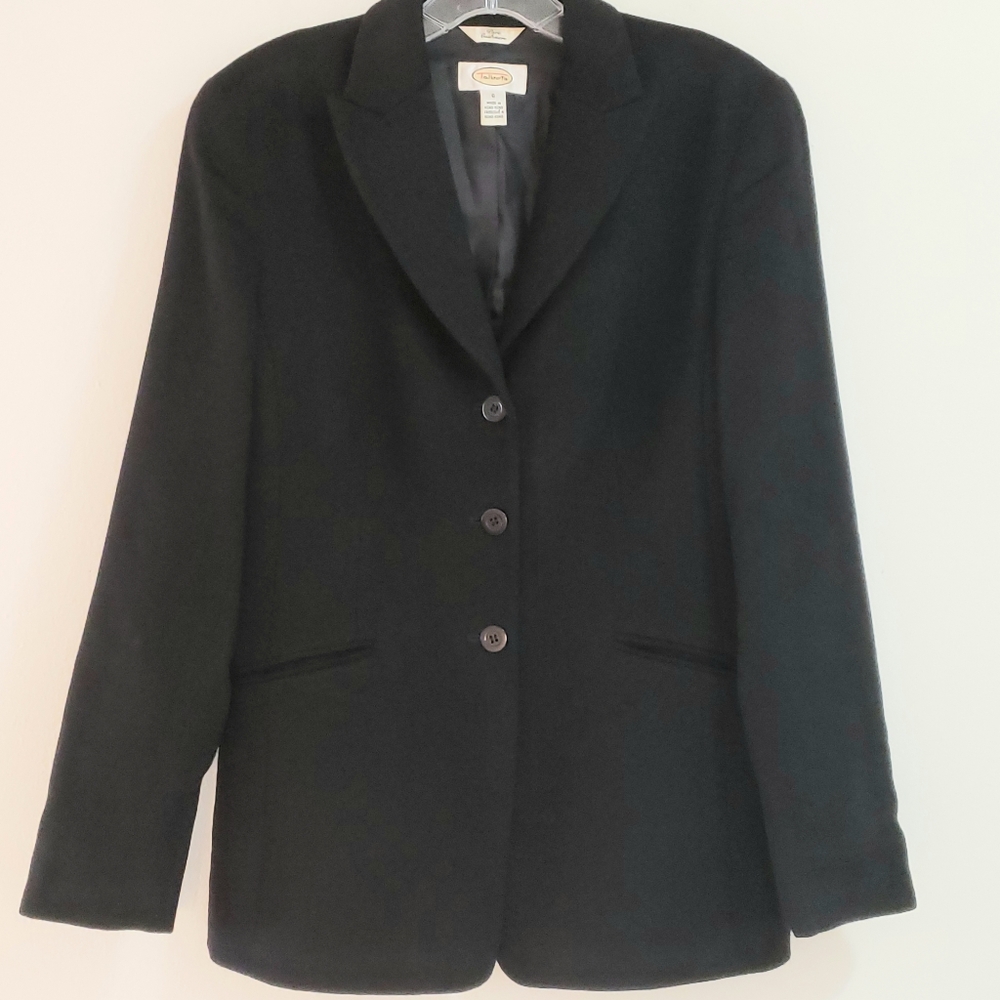 Talbots Cashmere Blazer in Black,  Sz 6